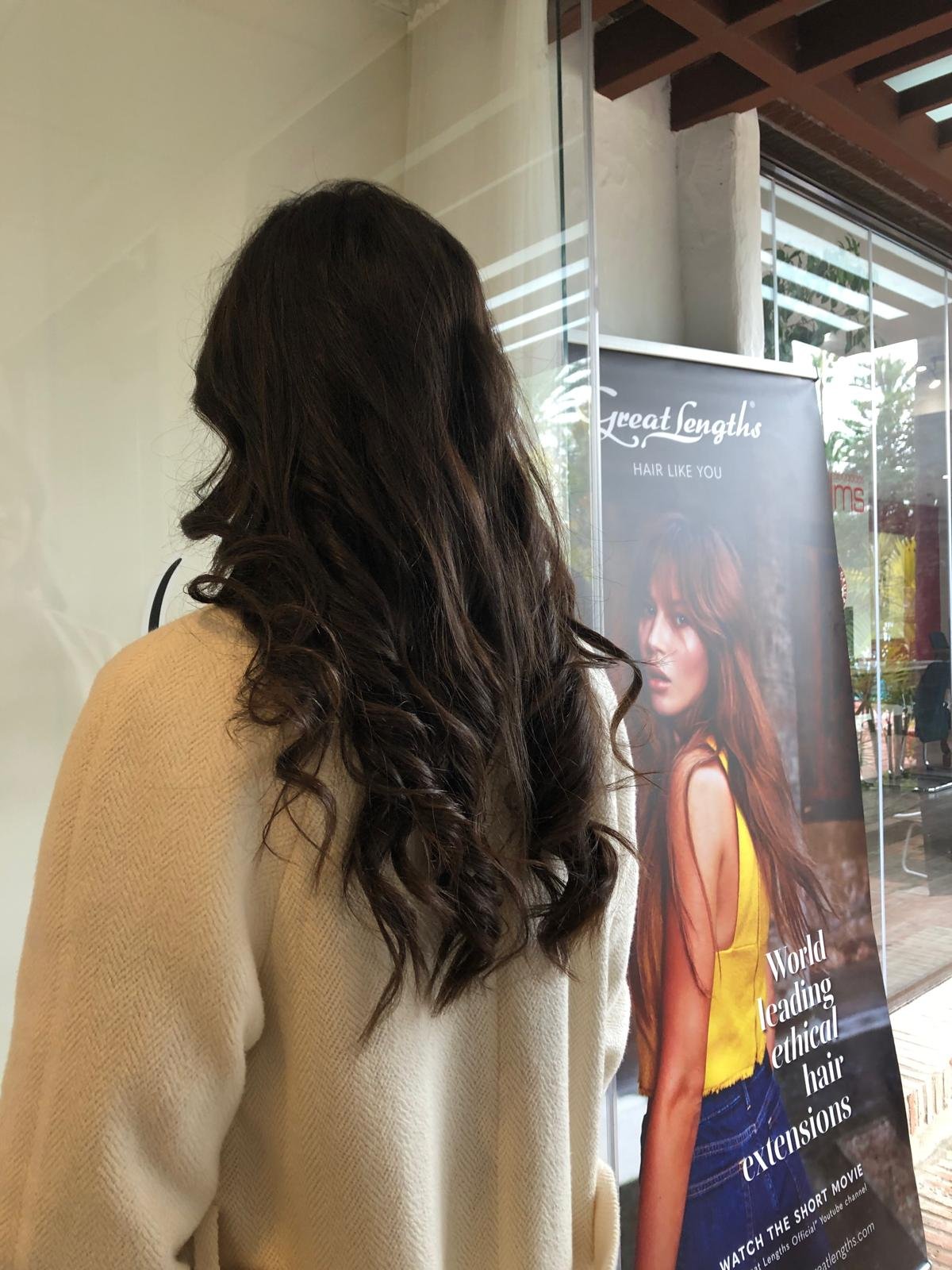 Sabrina con extensiones Great Lengths